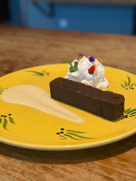 Chocolat peanuts nouveau dessert de la carte automne 2025 du restaurant -bar brass&CO