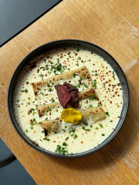 Plat Cannelloni, asperges, beaufort