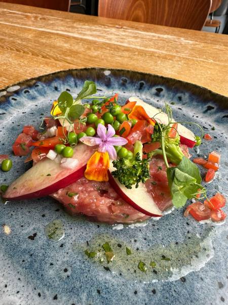 Thon, jardin printanier plat au brass&co de Paris Saclay, gif sur yvette