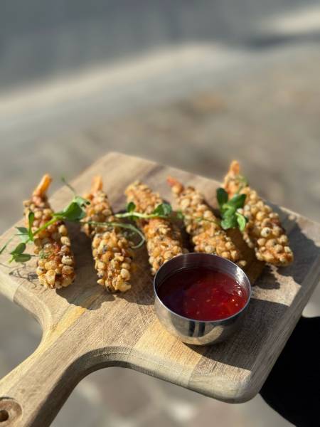 CREVETTES TEMPURA carte du soir du bar Brass&Co à Gif sur Yvette