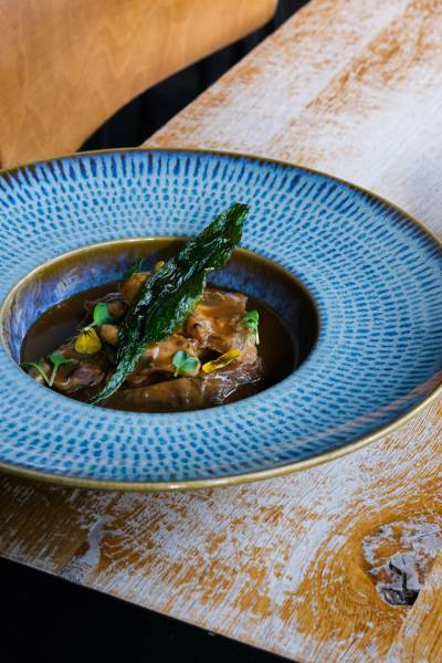 AGNEAU, AIL DES OURS, PETITS POIS CARTE MIDI BXCO